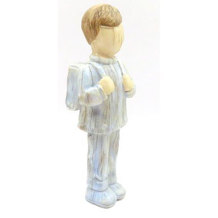 Julian Small Boy Dressed in Blue Ornament Figurine 12 CM Gift Home Decor Collect