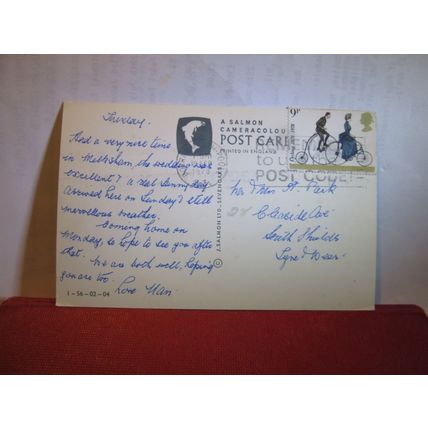 CHRISTCHURCH PRIORY from WICK, Bournemouth, Dorset used postcard 1978 pm =