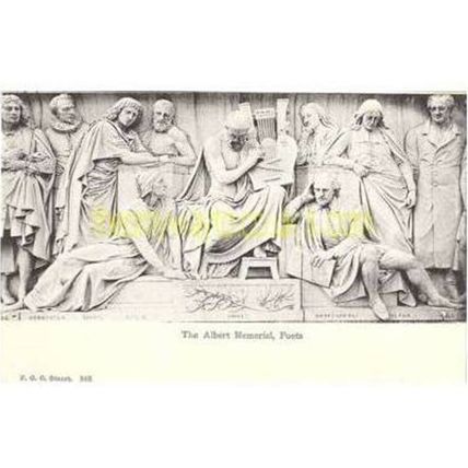 ALBERT MEMORIAL (POETS), LONDON, Stuart Postcard, 1900/10s