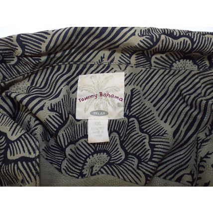 3 Shirts Tommy Bahama 2 Mens 2XL &1XL Green 100% Silk Button Up Hawaiian Pocket