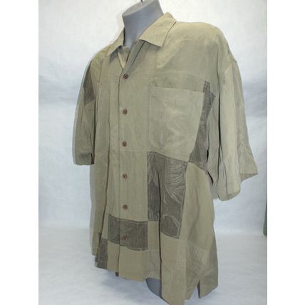 3 Shirts Tommy Bahama 2 Mens 2XL &1XL Green 100% Silk Button Up Hawaiian Pocket
