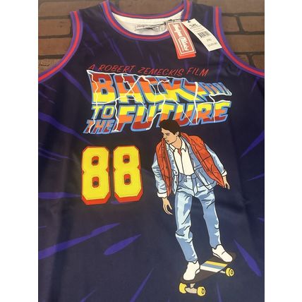 BACK TO THE FUTURE Marty McFly Headgear Classics Basketball Jersey~Never Worn2XL