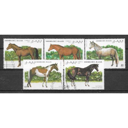 Sahara 1995 CHEVAUX OBLITERE ( USED )