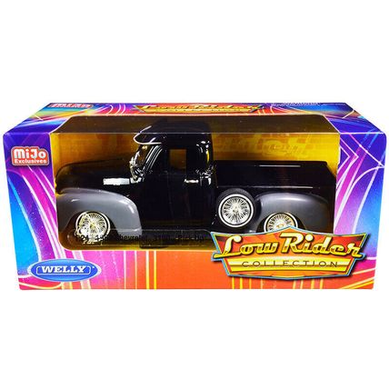 1953 Chevrolet 3100 Pickup Truck Black and Gray "Low Rider Collection" 1/24 D...