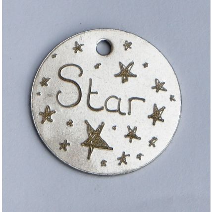 Pet ID, Luggage Tags etc, Round FREE ENGRAVING BOTH SIDES FREE POST