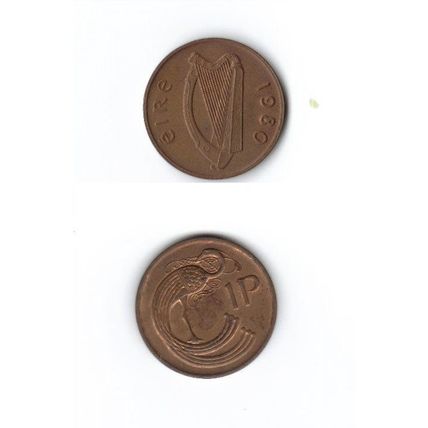 Moneta Irlanda - 1p del 1980