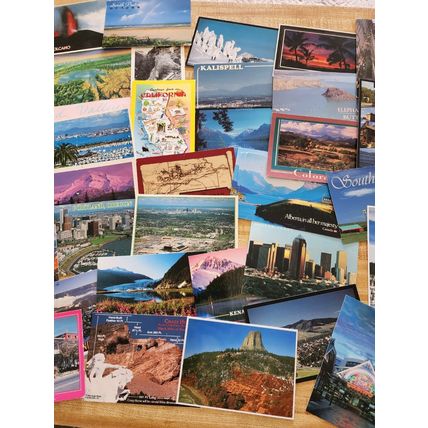 43 Mailed and New USA Postcards from Various States 1980's - 2000's