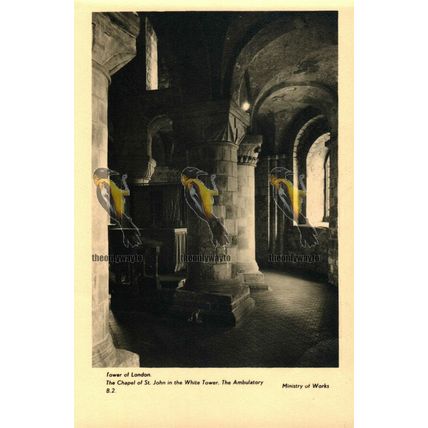 Tower Of London, Chapel of St John, London, 8.2 Ministry Of Works Postcard