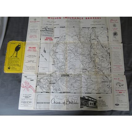 The Hesketh Golf Club Southport 1885-1985 Hick Ltd. Ed 438/750 Signed & 1970 Map