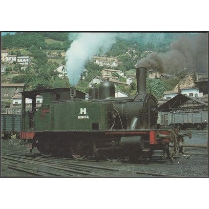Locomotora 030-0232 Palau a Turón - Ferroviaries Tarjeta Postal