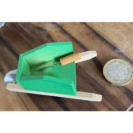 Wheelbarrow & Trowel for a Dollshouse