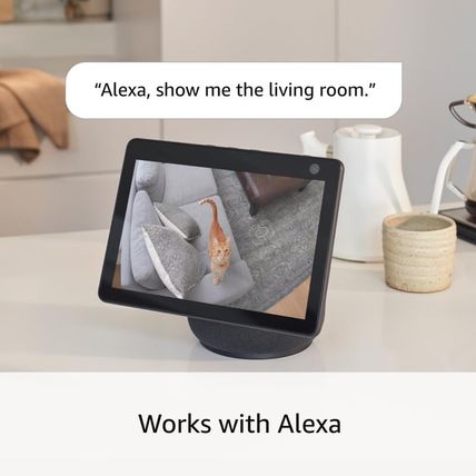 Ring Pan-Tilt Indoor Cam | See All around with 360° Pan Coverage, HD Video, plus