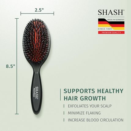 Since 1869 Hand Made in Germany - Nylon and 100% First Cut Boar Bristle Brush Su