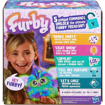 Furby Galaxy Edition, Glow in the Dark, 15 Fashion Accessories, Interactive Plus