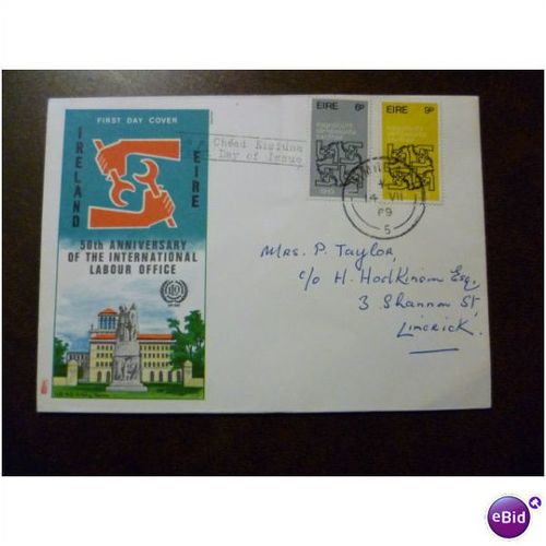 Ireland 1969 International Labour Office ILO stamps Philart First Day Cover FDI