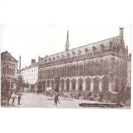 Courtrai / Kortrijk, Belgium - Hotel de Ville / Town Hall - postcard c.1910