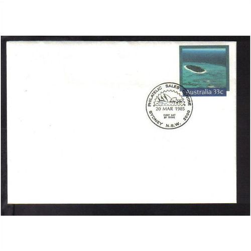 1985 AUSTRALIA FDC WORLD HERITAGE SITES, GREAT BARRIER REEF No91 "SYDNEY"