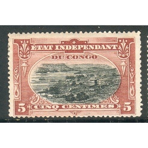 Belgian Congo stamps 1895 - SG24 - 5c Port Of Matadi MH