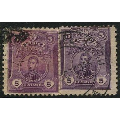 1909/1920 Michel 138a+138b - fine used (o)