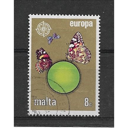 Malta.SG779 8c Symbolic Plant&Cynthia cardul,Vanessa atalanta&Butterflies.FU.F20