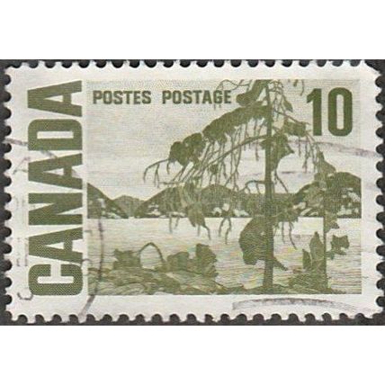 Canada 1967-73 $0-10c Olive-Green. Fine Used