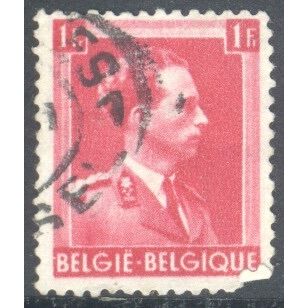 Belgium 1936 - SG747 - 1f red - King Leopold 111 - used 12