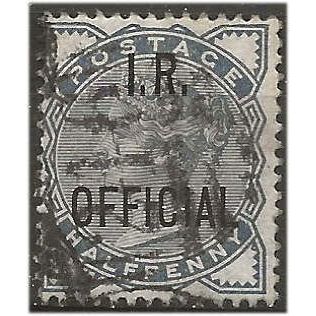 1880 O5 1/2d Slate Blue Inland Revenue Official Good+ Used . ..