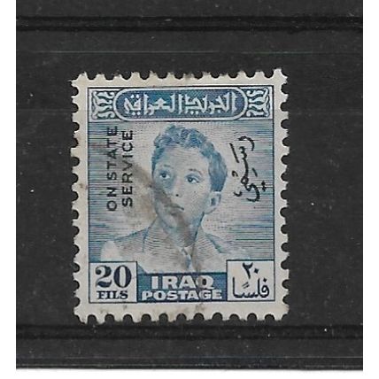 Iraq.O312 20f King Faisal II (Blue).Fine Used.Nov21