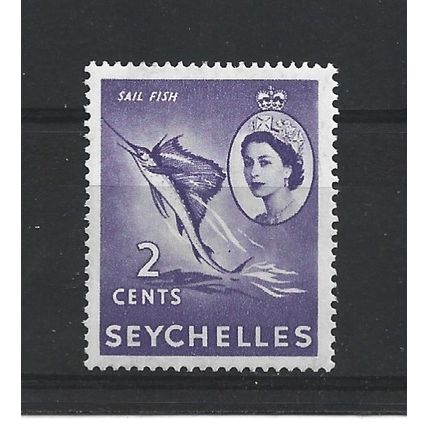 Seychelles.SG174 2c Sailfish (Lilac).Mounted Mint.Sep24c