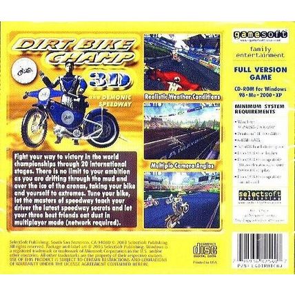 Dirt Bike Champ 3D (PC-CD, 2003) for Windows - NEW CD in SLEEVE