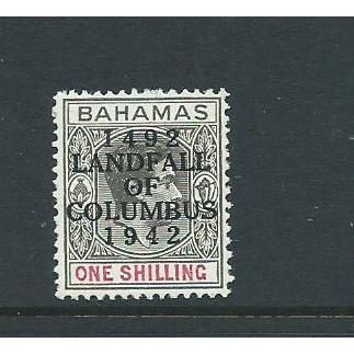 Bahamas stamps sg171a sg 171 a mnh surcharge landfall of columbus 1/-