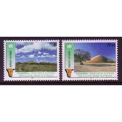 UN Vienna 1st Anniversary of Namibian Independence 2v 1991 MNH SG#V113-V114
