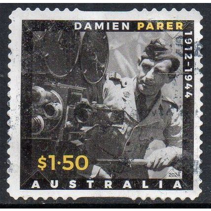 Australia 2024 Anzac Day - Picturing War - Damien Parer $1.50 s/a Used