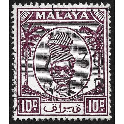 PERAK 1950 10c Sc#111 USED @N794