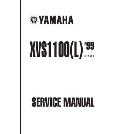 YAMAHA XVS1100(L) SERVICE MANUAL 1999 MOTORCYCLE 355 PAGES IN ENGLISH