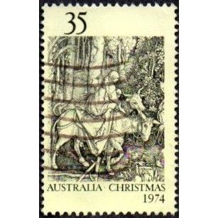 Australia 1974 $0-35 Value. Christmas. The Flight Into Egypt. Fine Used