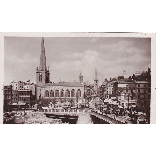 Bristol Bridge & High Street. Somerset Postcard (SM72966)