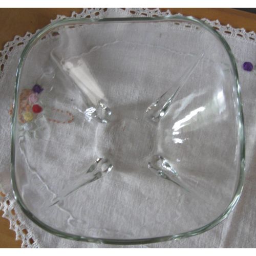 Vintage Glass Serving Bowl