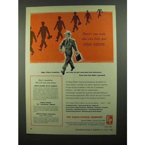1950 Eagle-Picher Insulation Ad - Reduce Expenses