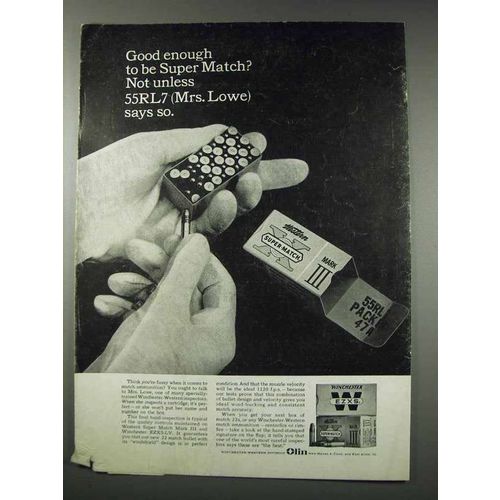 1961 Winchester Western Super Match Mark III Ad