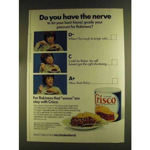 1980 Crisco Shortening Ad - Do You Have the Nerve