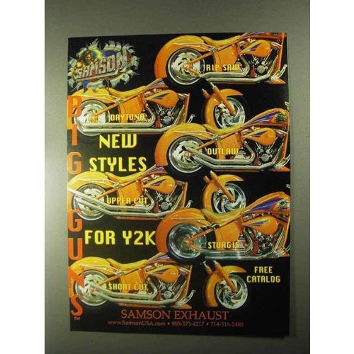 2000 Samson Exhaust Ad - Daytona, Outlaw, Sturgis