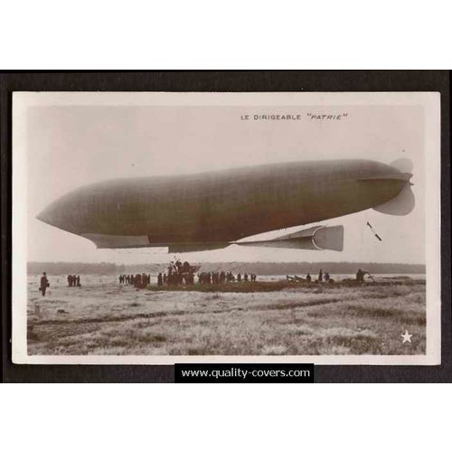 France "Patrie" Air Ship Zeppelin Real Photo circa 1910, MINT Paris