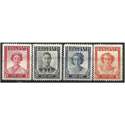 Southern Rhodesia 1947 Victory Set SG64-67 Mounted Mint . ..