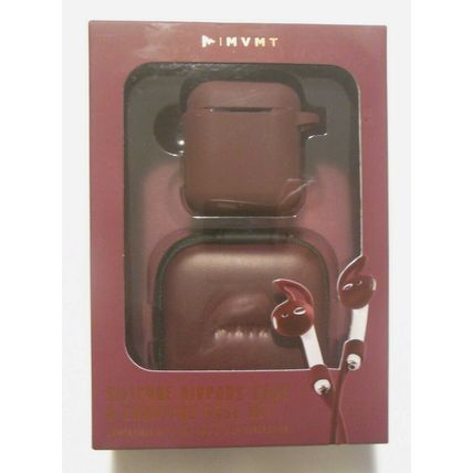 Silicone AIRPODS Case & Carrying Case SET Strap & Earbud Wings MVMT