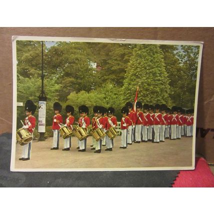 THE TIVOLI GUARD, COPENHAGEN, DENMARK ..unused vintage postcard. =