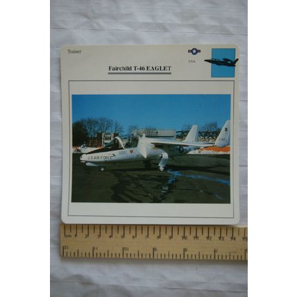 Fairchild T-46 Eaglet - USA - Trainer - Collectors Club Card