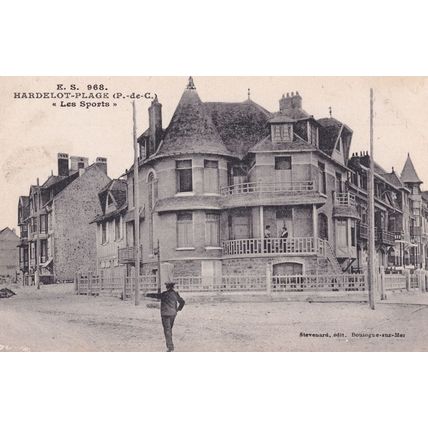 Hardelot Plage Les Sports Uniform Man French Old Postcard