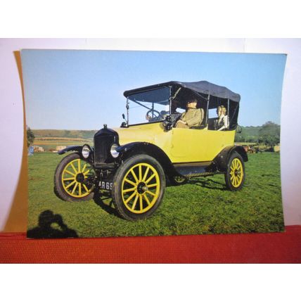 1923 FORD tourer veteran car unused postcard by E T W Dennis #