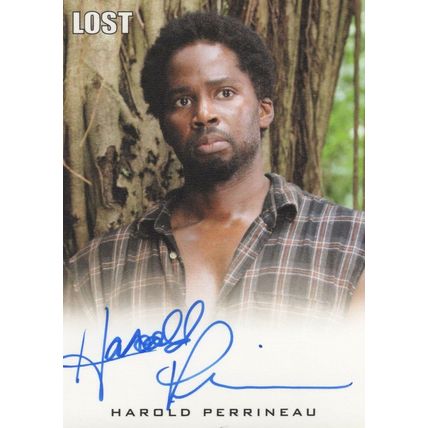 Harold Perrineau Lost TV Show Rare Hand Signed Autograph Card Photo